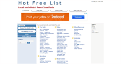 Desktop Screenshot of hotfreelist.com